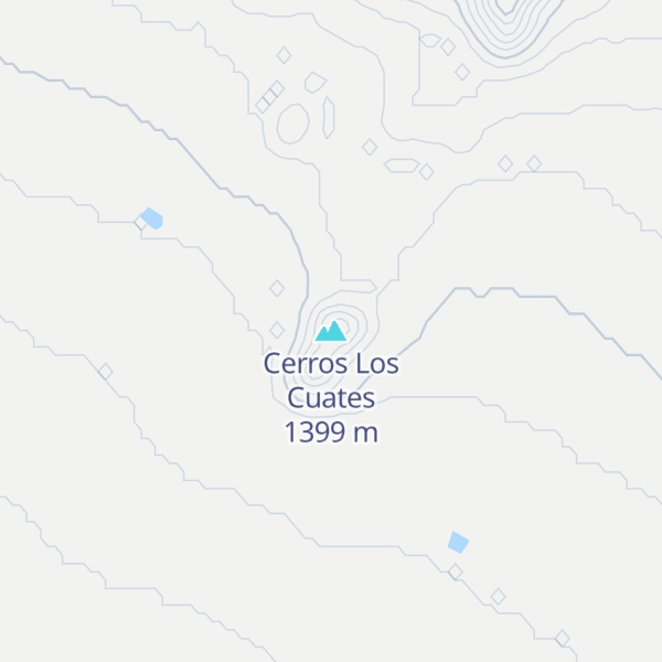 Map of Cerros Los Cuates