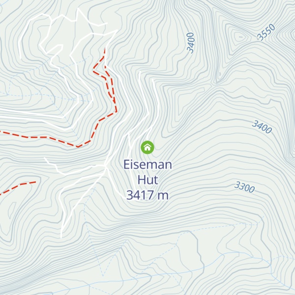 Map of Eiseman Hut