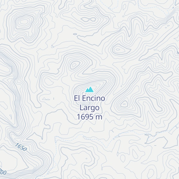 Map of El Encino Largo