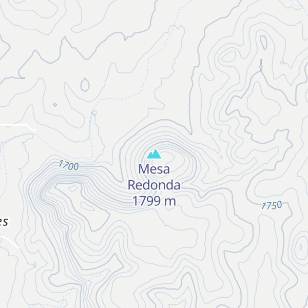 Map of Mesa Redonda