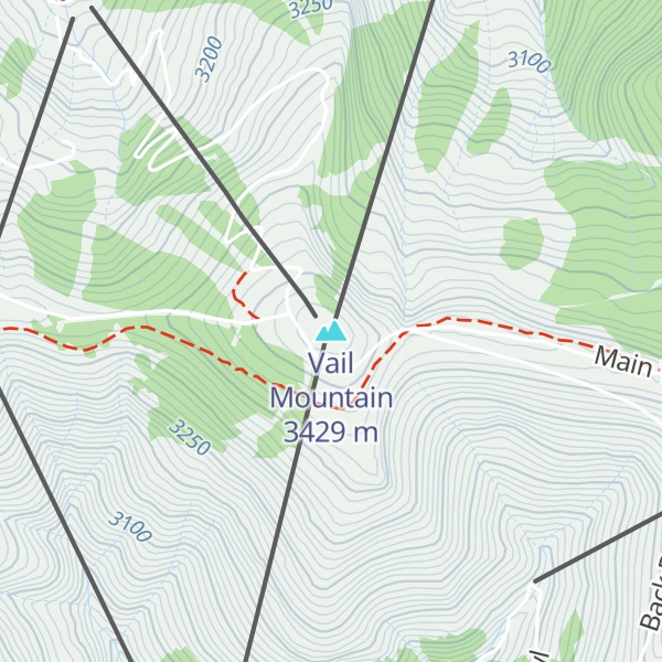 Map of Vail Mountain