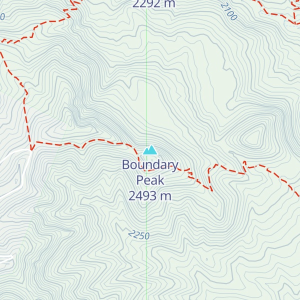 Map of Boundary Peak