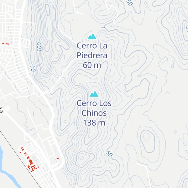 Map of Cerro Los Chinos