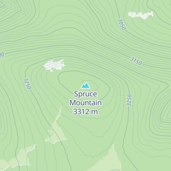 Map of Spruce Mountain