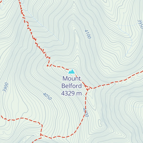 Map of Mount Belford