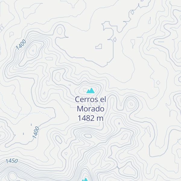 Map of Cerros el Morado