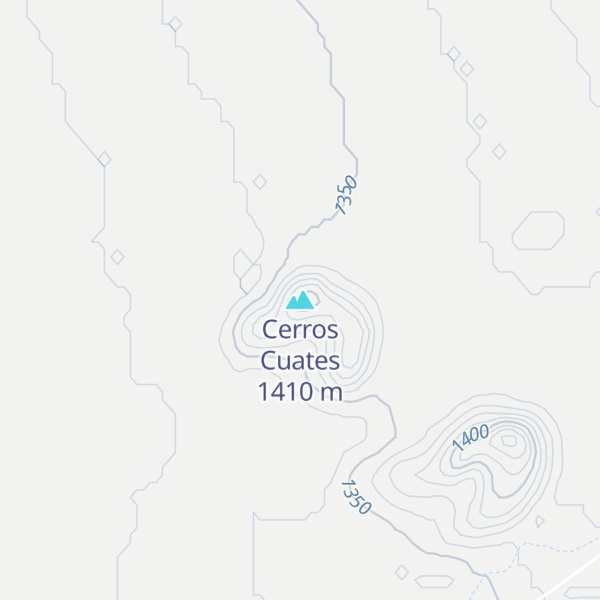 Map of Cerros Cuates