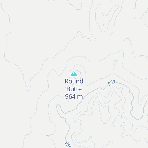 Map of Round Butte