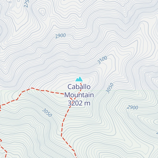 Map of Caballo Mountain