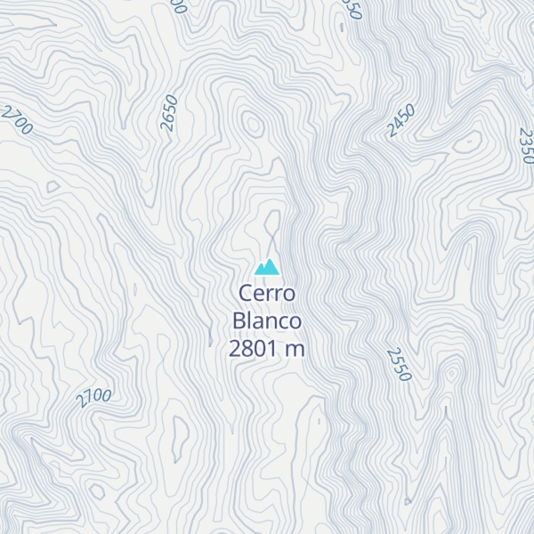 Map of Cerro Blanco