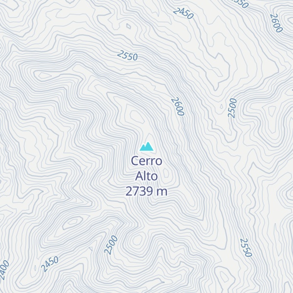 Map of Cerro Alto