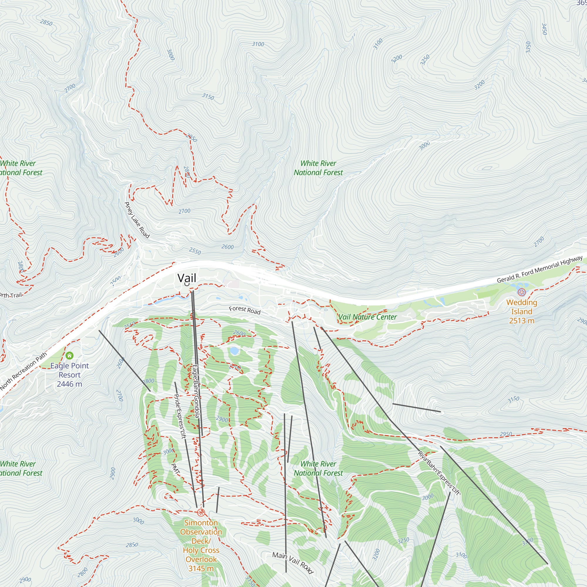 Vail Welcome Center map