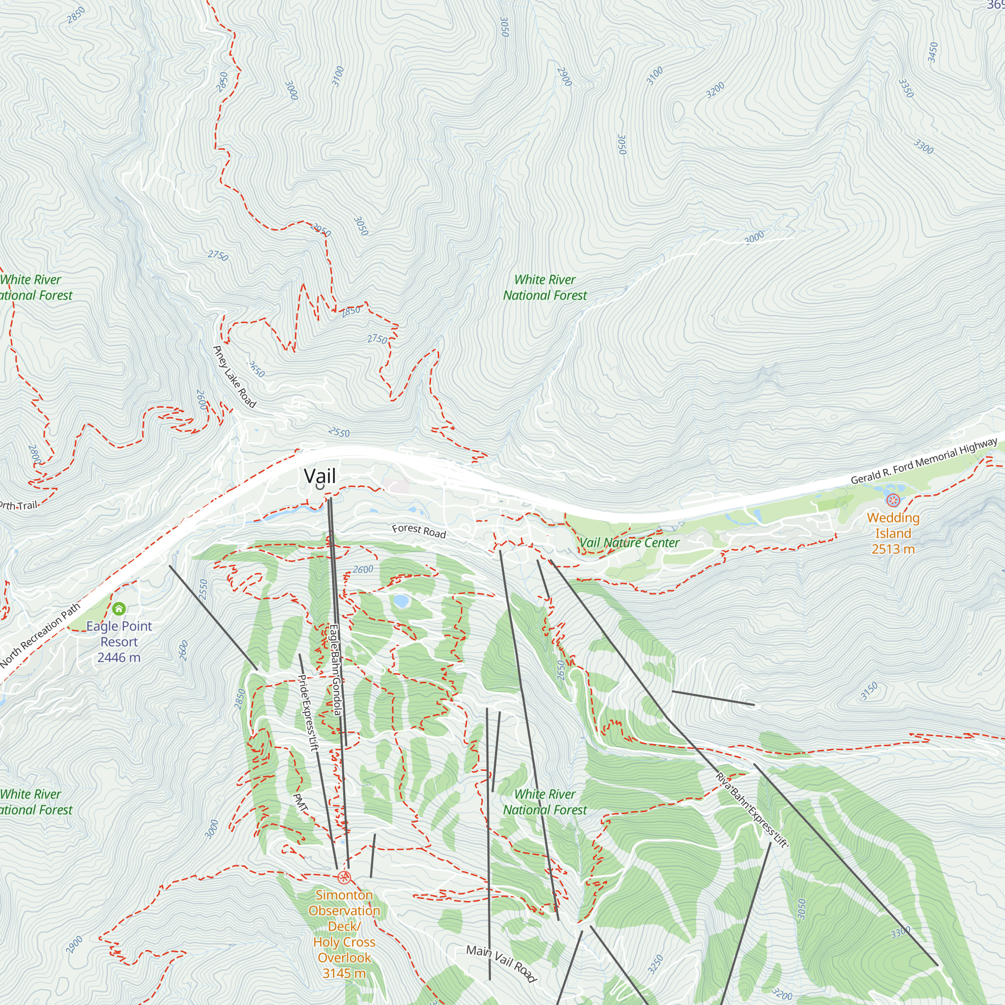 Vail Welcome Center map