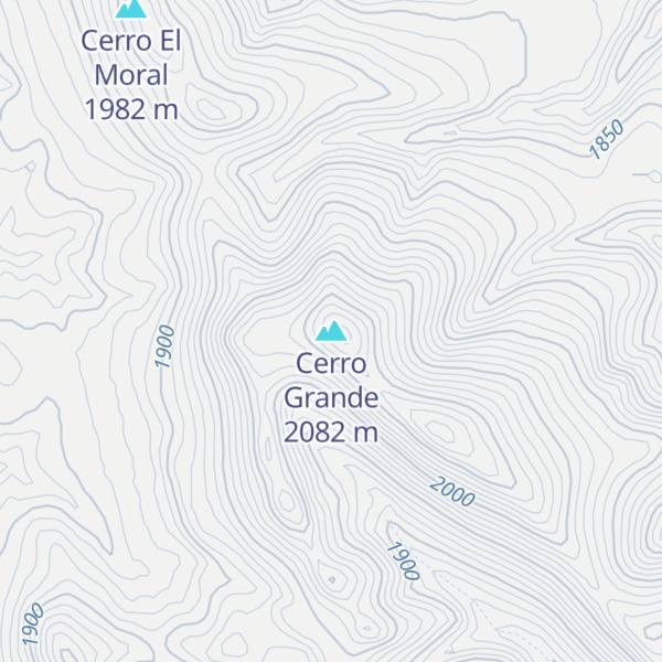 Map of Cerro Grande