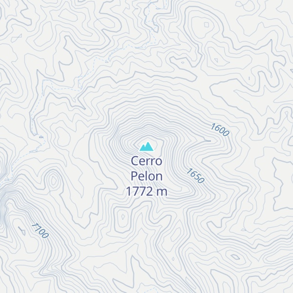 Map of Cerro Pelon