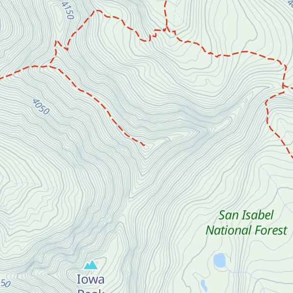 Map of Missouri Mountain