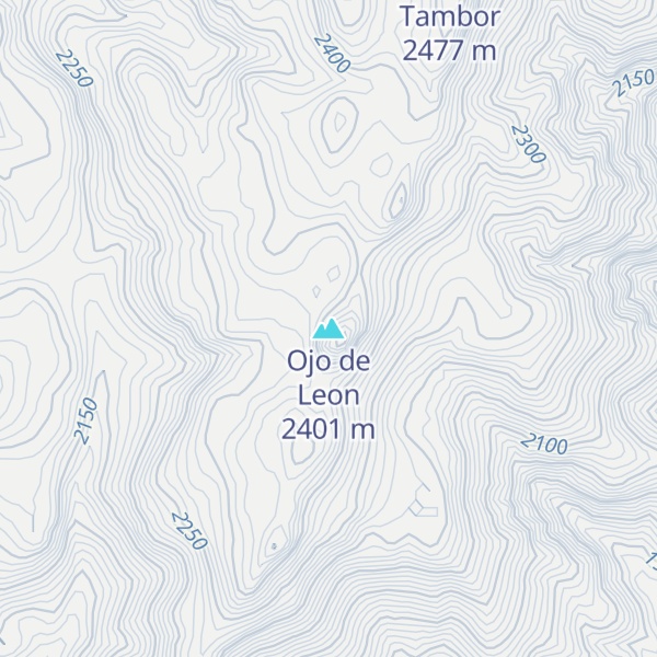 Map of Ojo de Leon