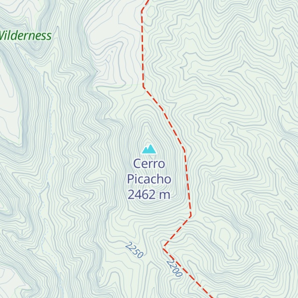 Map of Cerro Picacho