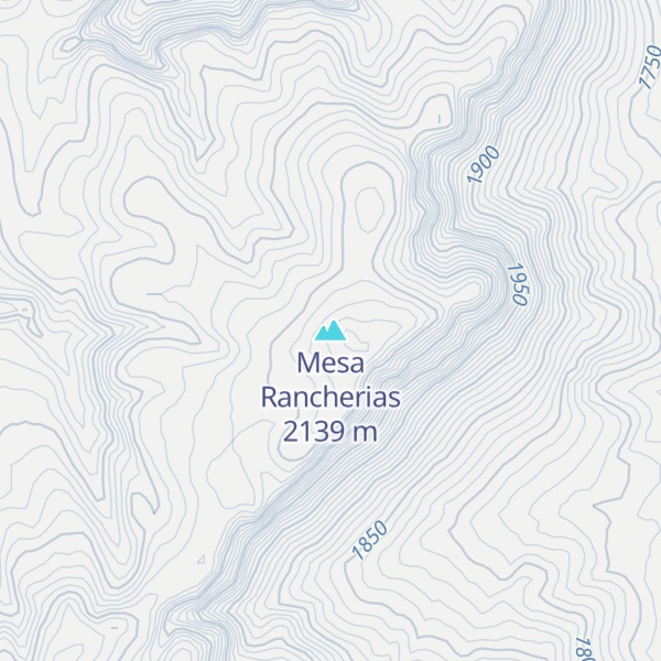 Map of Mesa Rancherias