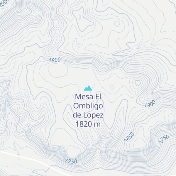 Map of Mesa El Ombligo de Lopez