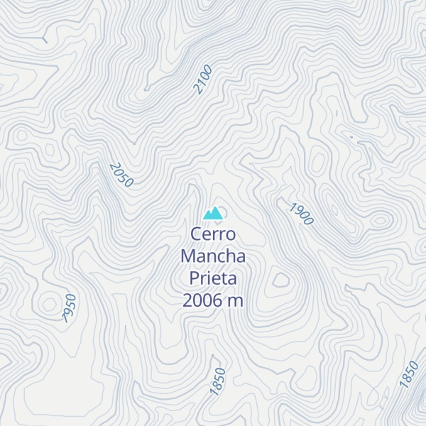 Map of Cerro Mancha Prieta