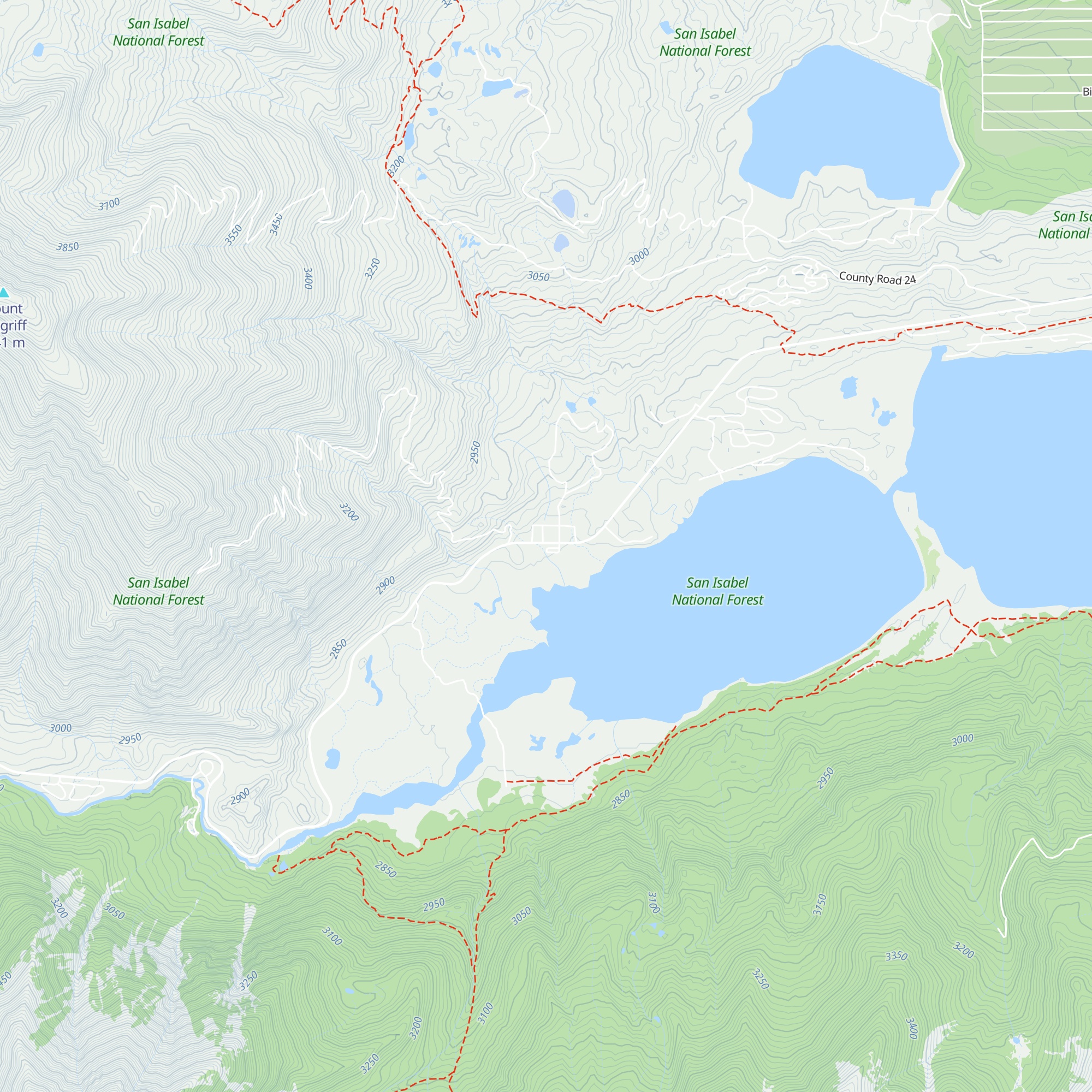Twin Lakes Visitor Center map