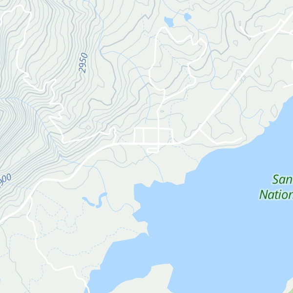 Map of Twin Lakes Visitor Center