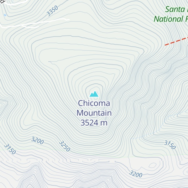 Map of Chicoma Mountain