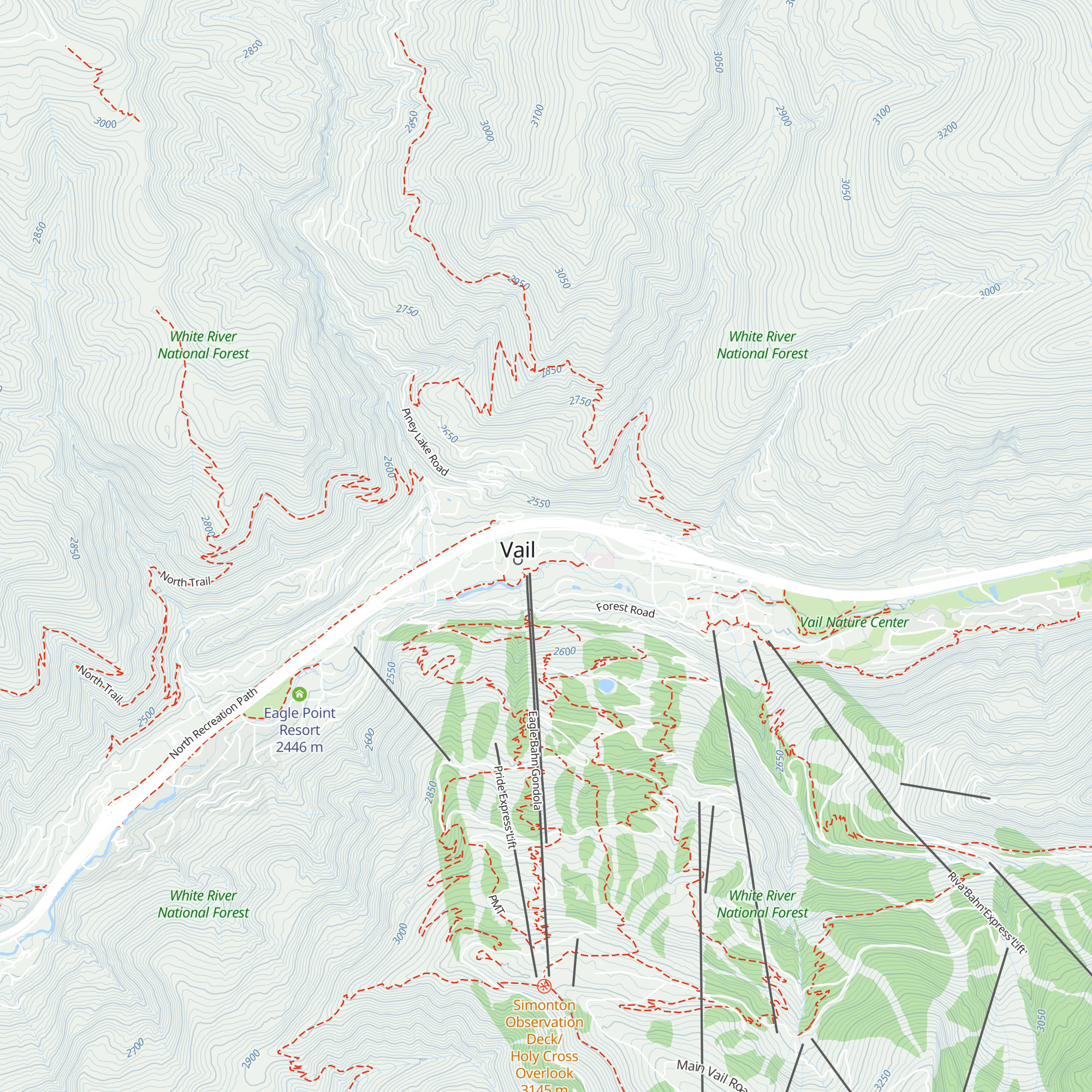 Lionshead Village Welcome Center map