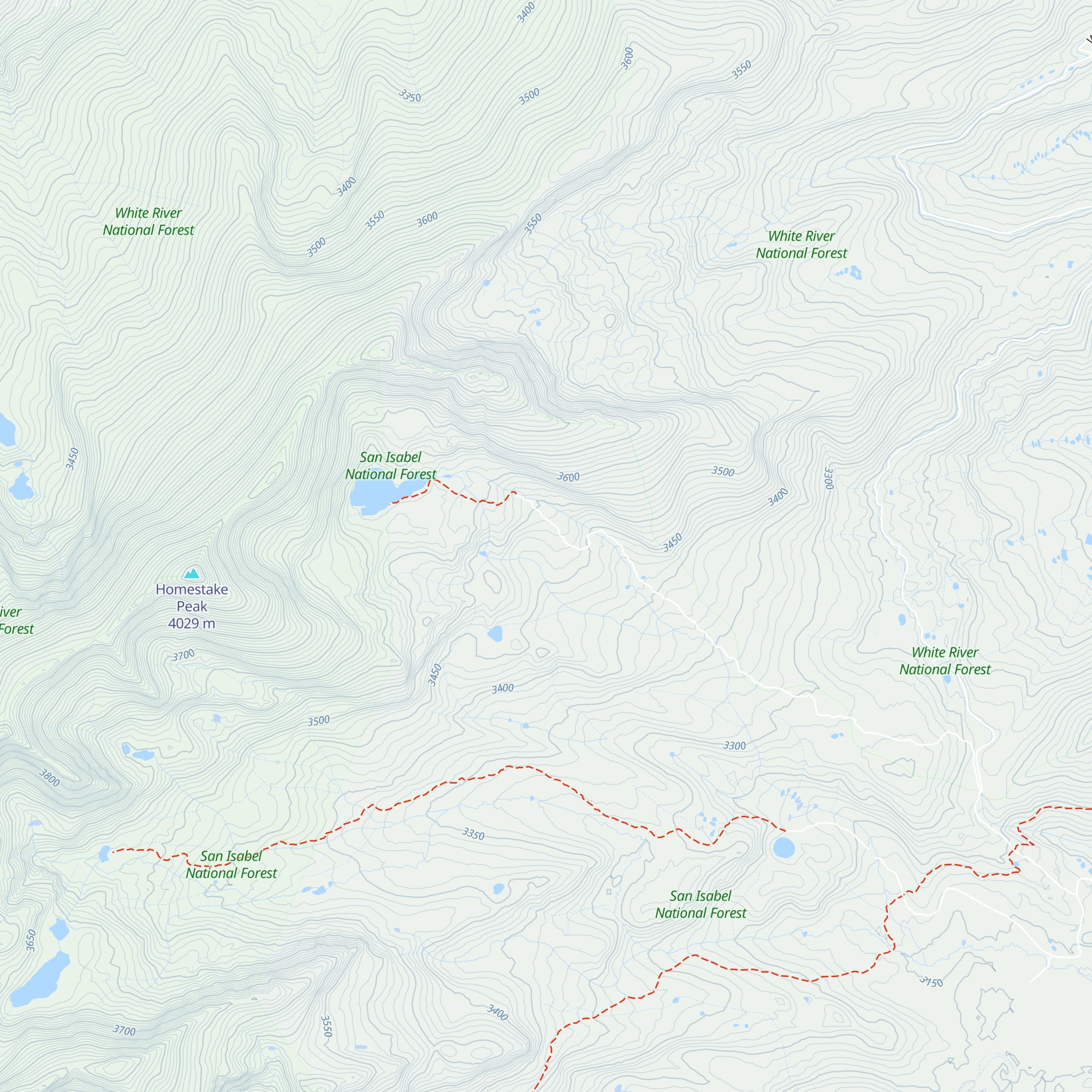 10th Mountain Division Hut map