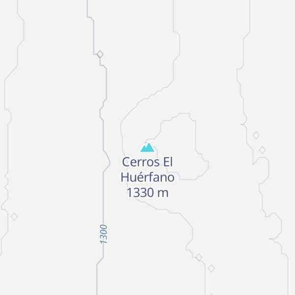 Map of Cerros El Huérfano