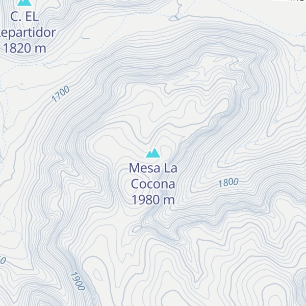 Map of Mesa La Cocona