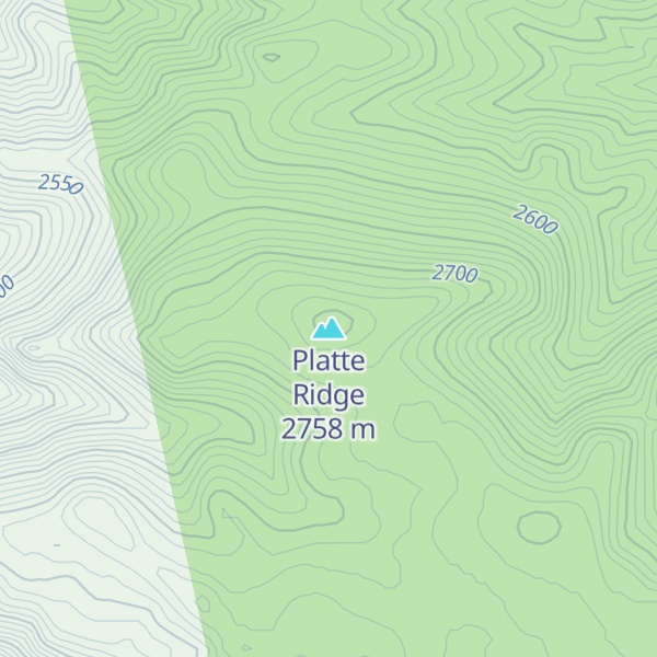 Map of Platte Ridge