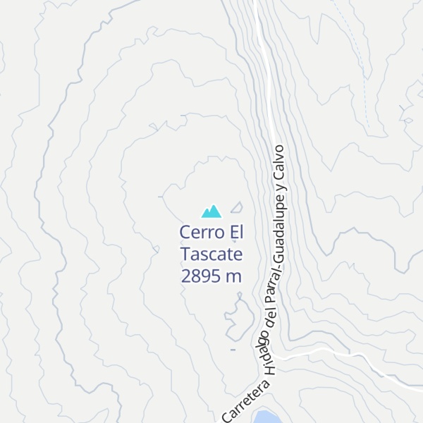 Map of Cerro El Tascate