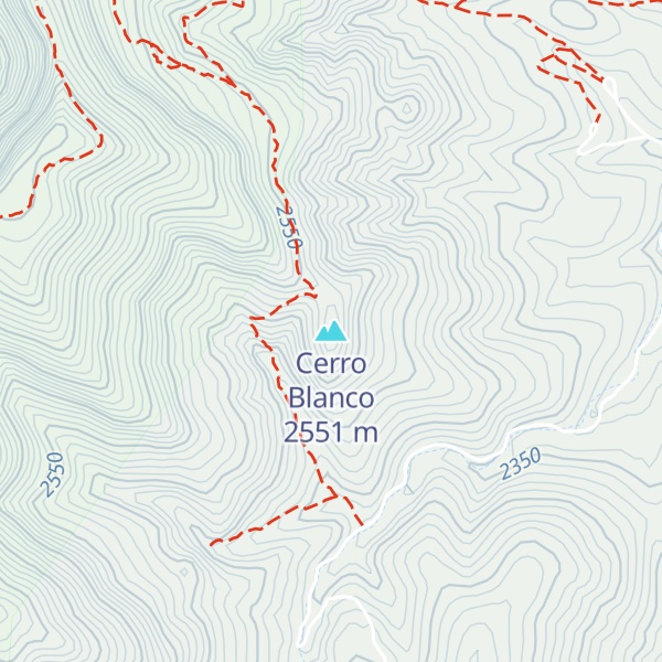 Map of Cerro Blanco