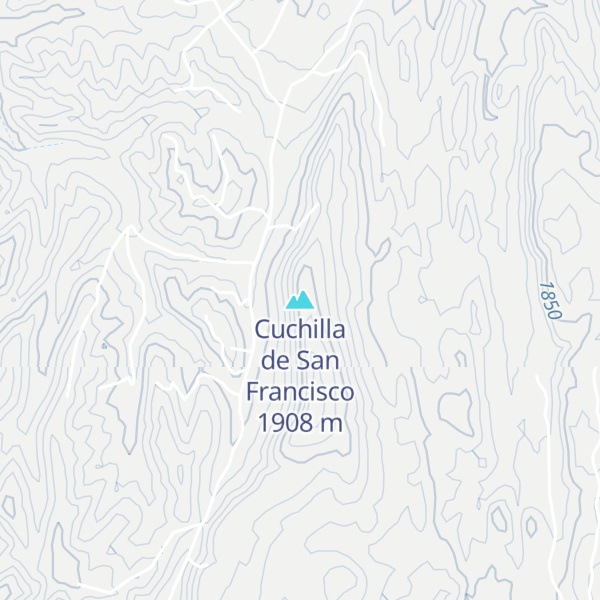 Map of Cuchilla de San Francisco