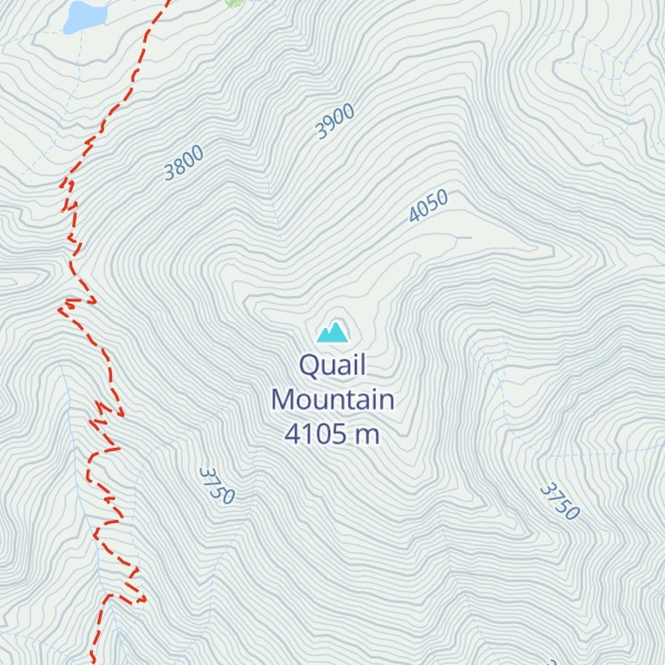 Map of Quail Mountain