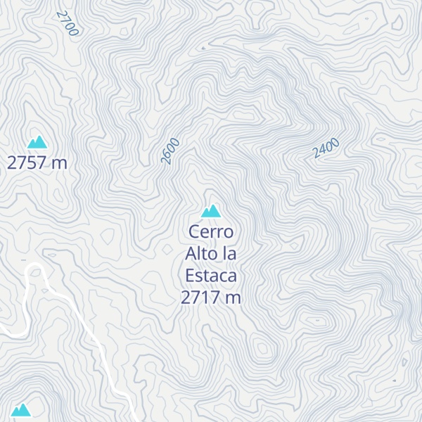 Map of Cerro Alto la Estaca