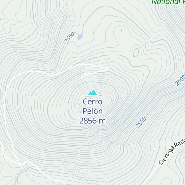 Map of Cerro Pelon