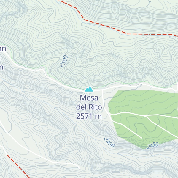 Map of Mesa del Rito