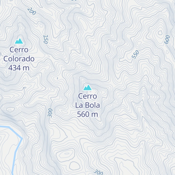 Map of Cerro La Bola