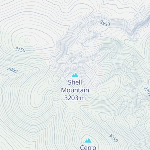 Map of Shell Mountain