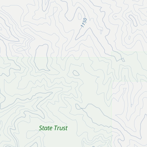 Map of Hampton Butte