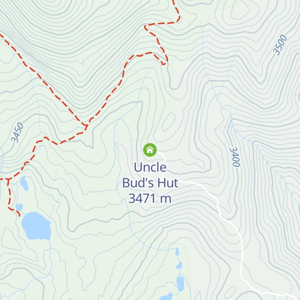 Map of Uncle Bud's Hut