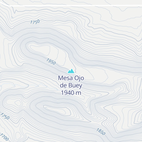 Map of Mesa Ojo de Buey