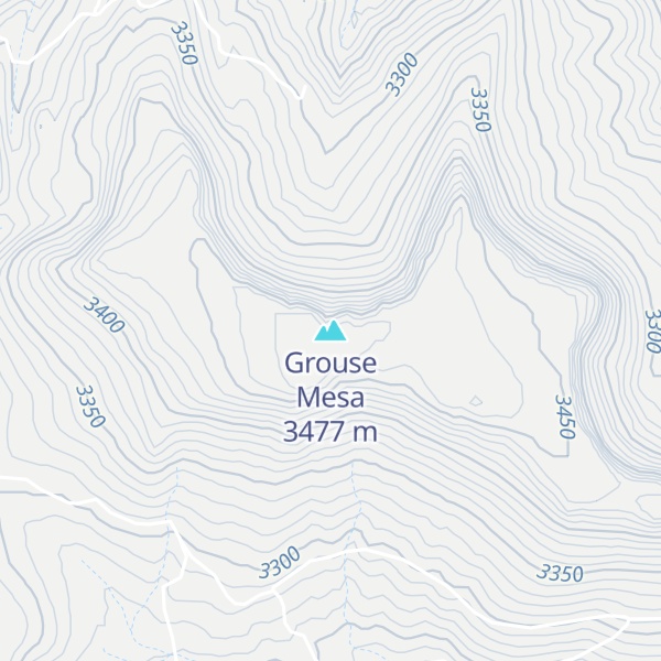 Map of Grouse Mesa
