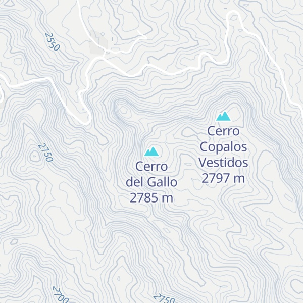 Map of Cerro del Gallo