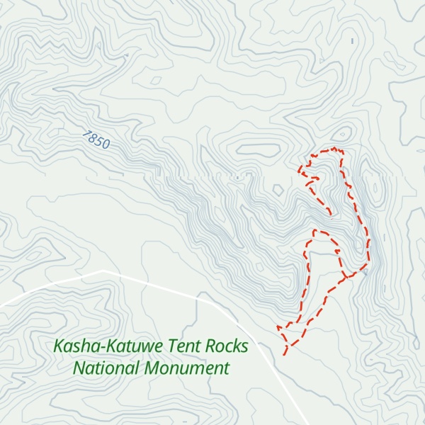 Map of Tent Rocks