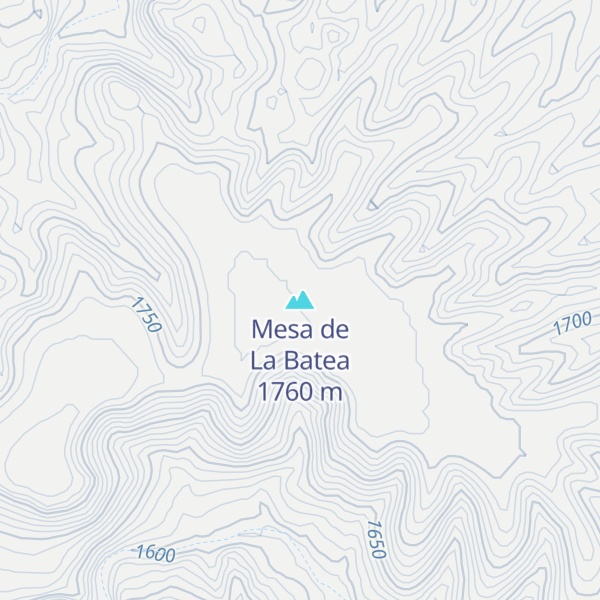 Map of Mesa de La Batea
