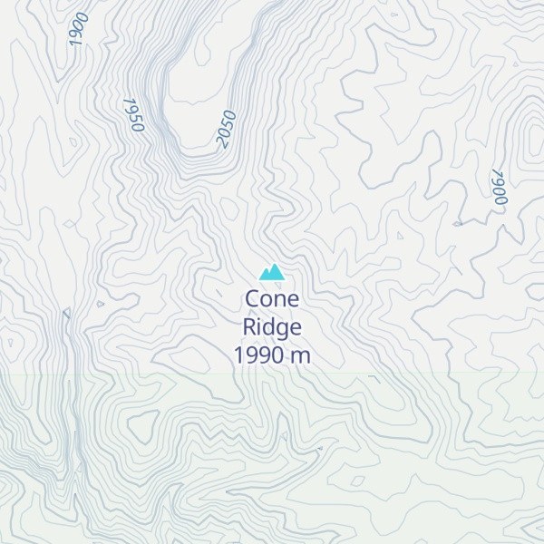 Map of Cone Ridge